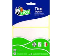 Tico 947901 Pack de 10 Feuilles d'étiquettes autocollantes Blanc