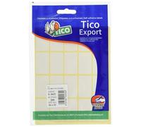 Tico Étiquettes autocollantes E-3622 Rectangle Durable Blanc 200 pièces