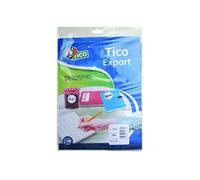 Tico 947914 Pack de 10 Feuilles d'étiquettes autocollantes Blanc