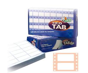 Tico 947933 Boîte de 500 Etiquettes autocollantes Papier Blanc