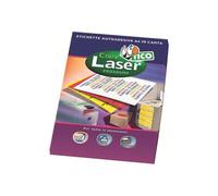 Tico Copy Laser Premium - Papier - auto-adhésif permanent - jaune - 70 x 36 mm 1680 étiquette(s) (70 feuille(s) x 24 étiquettes fluorescentes