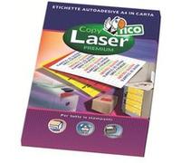 Tico Copy Laser Premium - Papier - auto-adhésif permanent - jaune - 70 x 36 mm 1680 étiquette(s) (70 feuille(s) x 24 étiquettes fluorescentes G