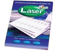 Tico Copy Laser Premium - Papier - mat - adhésif permanent - blanc - 105 x 48 mm 1200 étiquette(s) (100 feuille(s) x 12 étiquettes Blanc G