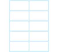 Tico E-5828 Étiquette autocollante Rectangle Durable Blanc 100 pcs(s)