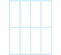 Tico E-7527 Étiquette autocollante Rectangle Durable Blanc 80 pcs(s)
