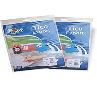 Tico Espagne E-11870 Étiquettes A5 blanches adhésives inscriptibles 118 x 70 mm, enveloppe de 10 feuilles