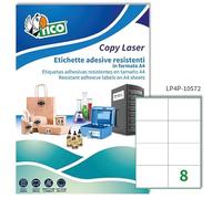 Tico lp4p-10572 étiquette en polyester, 105 x 72, blanc