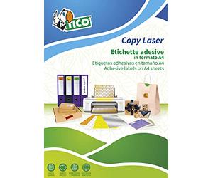 Tico LP4W-2212 Etichette, Angoli Arrotondati, 22 x 12, Bianco, 4800 Pezzi