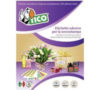 Tico P-C22 Étiquette autocollante Cercle Permanent Blanc 7500 pcs(s)