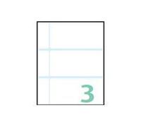 Tico - Papier - mat - auto-adhésif permanent - blanc - 100 x 48 mm 30 étiquette(s) (10 feuille(s) x 3 étiquettes