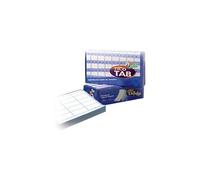 Tico TAB - Papier - mat - auto-adhésif permanent - blanc - 149 x 97.2 mm 1500 étiquette(s) (500 feuille(s) x 3 étiquettes en accordéon