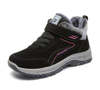 ticticlily Bottes Chaudes Bottines de Neige Anti-Dérapant Chaussures Randonnée pour Homme Femme Bottine C Rose Rouge 40 EU