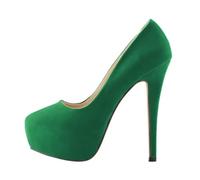 ticticlily Escarpins Femme Plateforme Mode Aiguille Talon Hauts Heel Entreprise Décontracté Talon Aiguille Vert 40 EU