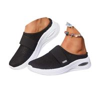ticticlily Sabot Femme Mules Respirant Chaussons de Jardin Pantoufle de Maison Confort Intérieur Extérieur Ete B Noir 38 EU