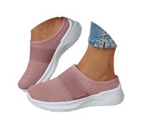 ticticlily Sabots Femmes Mules Été Confortable Pantoufle Antidérapantes Chaussure Orthopédique Maille Respirants Chaussons A Rose 38 EU