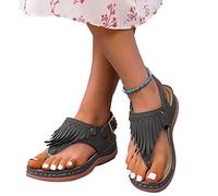 ticticlily Sandales Compensées pour Femme Tongs Plateforme Sandales Ouvertes Rétro Rome Été Respirantes pour Les Loisirs Été la Plage B Armée Verte 39 EU