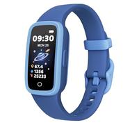 TICTIKY Montre Connectée Enfants avec Écran AMOLED, Tracker d'Activité sans Téléphone, Moniteur de Fréquence Cardiaque et Sommeil, Étanche 3ATM, Podomètre, Alarme, 3 Jeux pour Garçons 5-10 Ans
