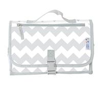 tiddler Tapis à langer facile à changer | Matelas à langer portable pour bébé et enfant | Extensible, léger et facile à nettoyer | Plusieurs poches zippées, doublure rembourrée, pochette amovible (Yeah Chevrons)
