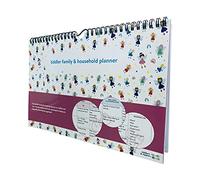 tiddlers & nippers | Planificateur/calendrier familial | Organisateur hebdomadaire de famille/calendrier |format A4 | Espace pour 6 personnes et un an de planification | Conception: Fées