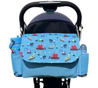 Tiddlers & Nippers Tiddler Sac de rangement universel pour poussette avec 2 porte-gobelets et pelleteuses