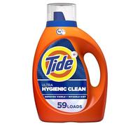 Tide Hygienic Clean Heavy 10x Duty Liquid Laundry Detergent, Original Scent, He Compatible, 59 Loads, 92 Fl Oz