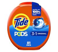 Tide PODS Lot de 81 capsules de savon à lessive haute efficacité (HE), parfum original