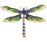 Tidefire Broche Insecte Broche Abeille Cristal Broche Libellule Broche Papillon Broche Strass Broche Animal Badge Pour Femme (46661 Vert)