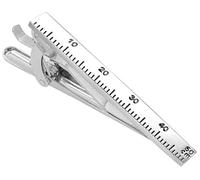 Tidefire Pince à Cravate Pour Homme - Barre à Cravate D'affaires Personnalisée Courte (Argenté4)