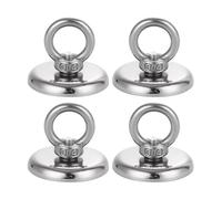 TIDEVAN 4 pièces Aimant Puissant,50KG Aimant en Néodyme Super Diamètre 42 mm Aimant de Peche Neodyme Super Puissant Super Forte Magnétique pour l'industrie et la Science Pêche Magnétique et Garage