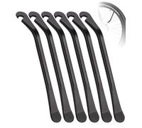 TIDEVAN 6 Pièces Demonte pneus Velo Démonte-Pneu en métal Démonte Pneu Vélo en Métal Noir Leviers de Pneus de Vél 120 x 12 mm Outil de Démontage de Réparation de Pneu de Vélo