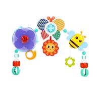 TIDEVAN Arche Eveil Bebe Arche de Poussette Bebe Arche d'Éveil pour Poussette, Jouets Sensoriels Suspendu Clip Ajustables Convenant à la Plupart des Poussettes pour 0-3an Bébé Garçons Filles (Abeille)