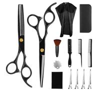 TIDEVAN Kit de Ciseaux de Coiffure Professionnel - 14 Pcs avec Étui de Protection - Extra Tranchants et Précis pour Cheveux et Barbe - Pour Coiffeur/Maison/Enfants