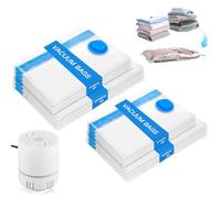 TIDEVAN Sac sous Vide Vetement Aspirateur et Pompe Électrique Sac Rangement Sous Vide Aspirateur 11 Pièces 2XL 3L 3M 3S Housse de Rangement Sous Vide Réutilisable pour Vêtements Couettes Voyages