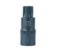 Tidevib 1/2 pouce Socket Bit Adapter pour Torx T30 à T70 Embouts de Vissage, Bleu Alliage Acier Outil à Main pour Clé à Cliquet