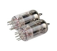Tidevib 6H1n-EB Lot de 2 tubes à vide 6N1 ECC85 6AQ8, basses améliorées pour remplacement, préamplificateur de valve en verre avec ton naturel chaud