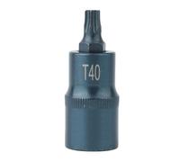 Tidevib Adaptateur d'embout Torx 1/2" pour embouts de tournevis T30 à T70, outil à main en alliage d'acier bleu pour clé à cliquet
