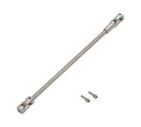 Tidevib Arbre de transmission personnalisable en acier inoxydable pour 1/10 LCG RC Crawlers DIY Cut to Length Joint Design Noir/Argent