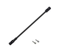 Tidevib Arbre de transmission personnalisable en acier inoxydable pour 1/10 LCG RC Crawlers DIY Cut to Length Joint Design Noir/Argent