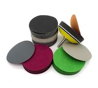 Tidevib Assortiment de 30 papiers abrasifs imperméables de 7,6 cm avec crochet et boucle au dos, tampon de ponçage et tampon d'interface souple pour polissage humide et sec