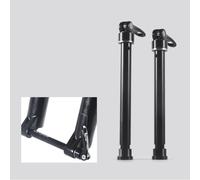 Tidevib Axe traversant de 15 mm compatible avec RockShox Maxle espacement de 100/110 mm, pour broche de fourche avant de vélo en aluminium CNC de longueur 145/155 mm, noir