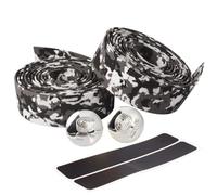 Tidevib Bande antidérapante pour guidon de vélo avec bouchons d'extrémité de guidon, 2000 mm absorbant les chocs, éponge enveloppante pour vélo de route, pour guidon de vélo