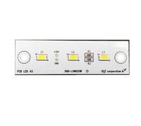 Tidevib Barre lumineuse LED de rechange pour réfrigérateur FGK48DGD-LD6620W, 12 V CC pour panneau d'éclairage, métal + plastique, 65 x 20 mm