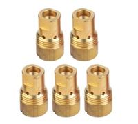Tidevib Bernard D-1 Lot de 5 diffuseurs de gaz à grande buse en laiton pour équipement de soudage Bernard MIG, compatible avec BTB, Clean Air, Dura-Flux, série FILTAIR