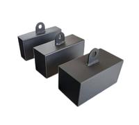 Tidevib Bloc de renforcement en fer pour entraînement à la main, tractions, transport fermier et rangées arrière, 4 x 8 cm/6 x 8 cm/8 x 8 cm, noir