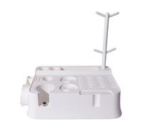 Tidevib Boîte à expresso multifonctionnelle et station de tamper avec construction en ABS pour l'organisation des outils de café, 30 x 24 x 10 cm