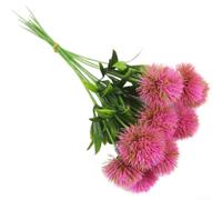 Tidevib Bouquet de fleurs bouffantes artificielles à tige unique pour décoration d'intérieur moderne, espace de bureau, merchandising visuel commercial (rose)