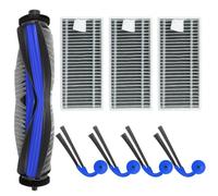 Tidevib Brosse à rouleau principale, brosse latérale et filtre de rechange pour Ecovacs fir Deebot X11 pour aspirateur robot OmniCyclone/X11 Pro/X11 Famille, 1 ensemble