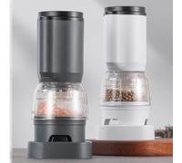 Tidevib Broyeur électrique à clip rapide pour une utilisation domestique en cuisine, sans fil, chargeur USB, 10 000 tr/min, grossier réglable, batterie de cuisine noir et blanc