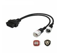 Tidevib Câble d'extension OBD2 adaptateur 3 broches 4 broches 6 broches vers 16 broches pour véhicules à 16 broches, connecteur de diagnostic de moteur de voiture