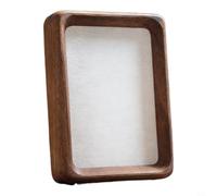 Tidevib Cadre en bois massif naturel pour collection de boîtes aveugles, présentoir rectangulaire pour photos et œuvres d'art, 8,9 x 12,7 cm (B)